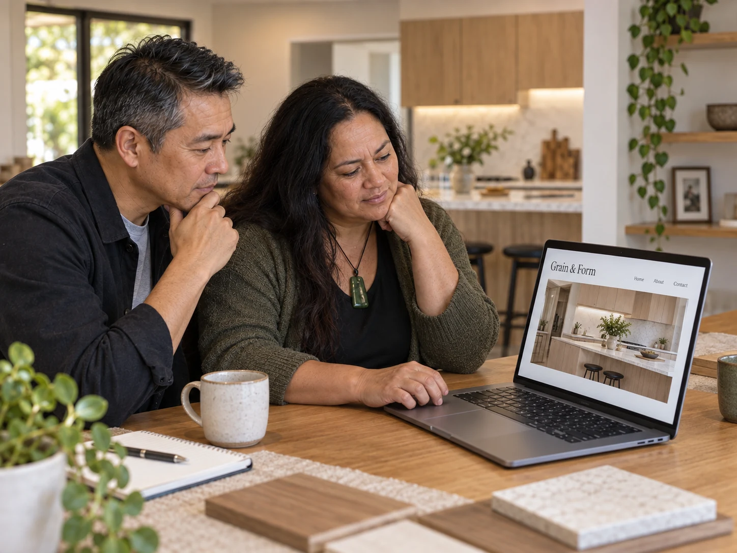 The same homeowners look online for complete projects, materials and how the design process starts.